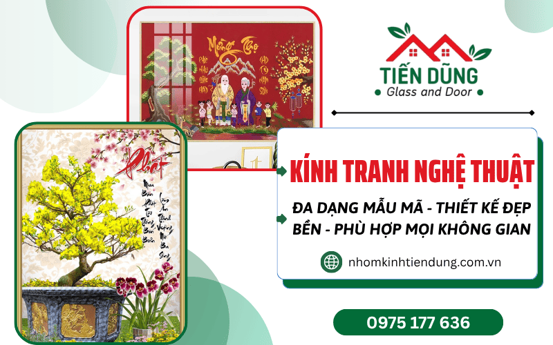kính tranh trang trí nghệ thuật