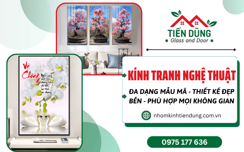 kính tranh trang trí nghệ thuật