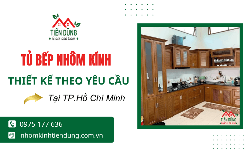 tủ bếp nhôm kính TPHCM