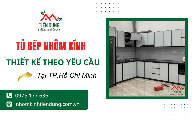 tủ bếp nhôm kính TPHCM