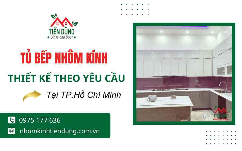 tủ bếp nhôm kính TPHCM