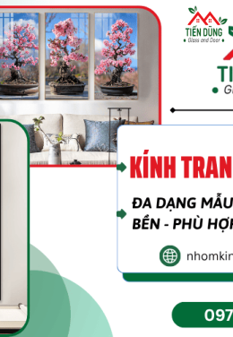 Kính tranh trang trí nghệ thuật - Xu hướng làm đẹp không gian hiện đại