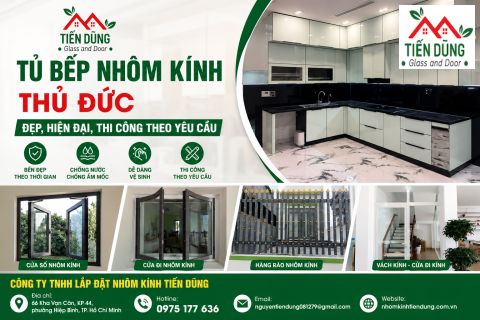 Tủ Bếp Nhôm Kính Thủ Đức Giải Pháp Bền Đẹp Cho Không Gian Bếp Hiện Đại